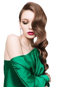 pretty woman with long hair